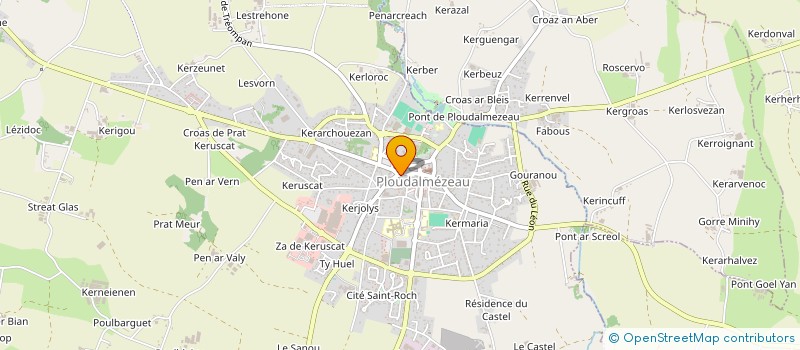 localisation de l'entreprise MONSIEUR NICOLAS POULIQUEN  PLOUDALMEZEAU