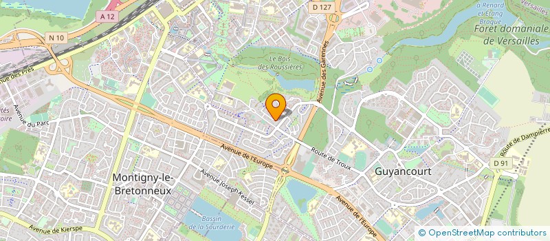 localisation de l'entreprise MONSIEUR NICOLAS POULNAIS  GUYANCOURT