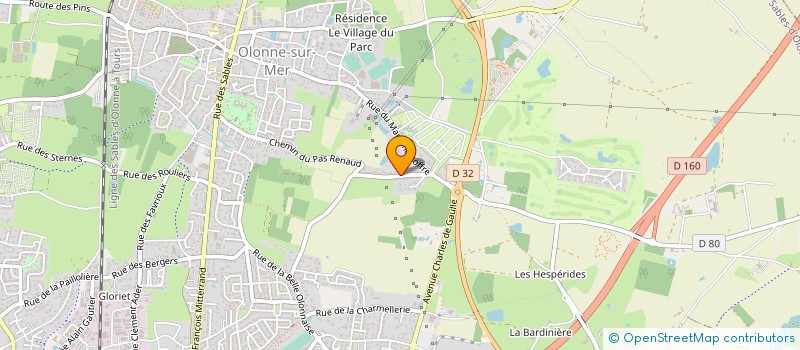 localisation de l'entreprise MONSIEUR NICOLAS POUPEAU à LES SABLES D'OLONNE