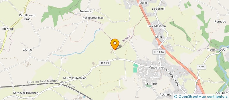 localisation de l'entreprise MONSIEUR NICOLAS PRAT  PEDERNEC