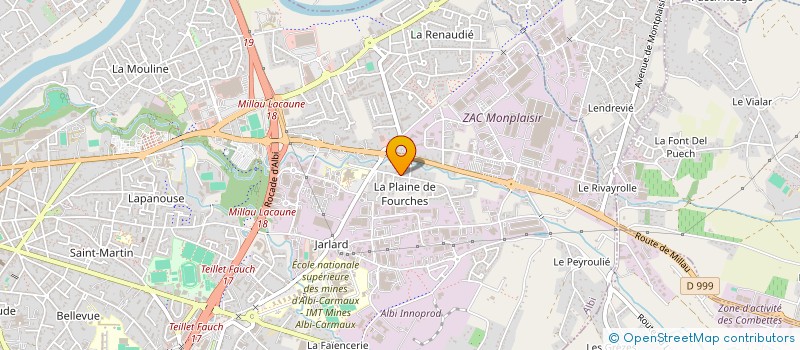 localisation de l'entreprise MONSIEUR NICOLAS PRAT à ALBI