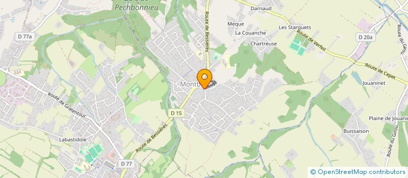 localisation de l'entreprise MONSIEUR NICOLAS PRAVIE  MONTBERON