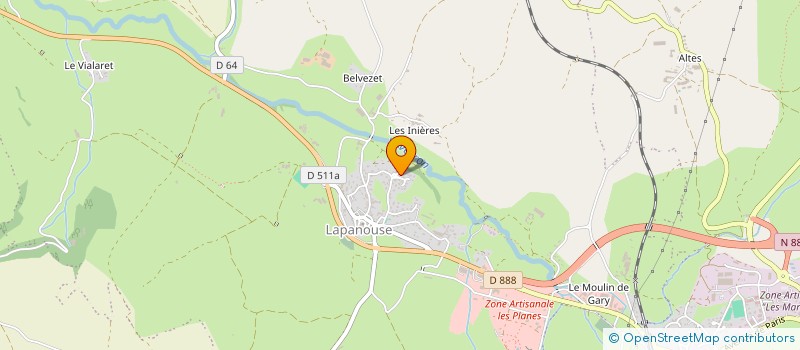 localisation de l'entreprise MONSIEUR NICOLAS PREJET  SEVERAC D'AVEYRON