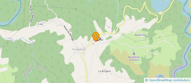 localisation de l'entreprise MONSIEUR NICOLAS PRESSET à FRIDEFONT