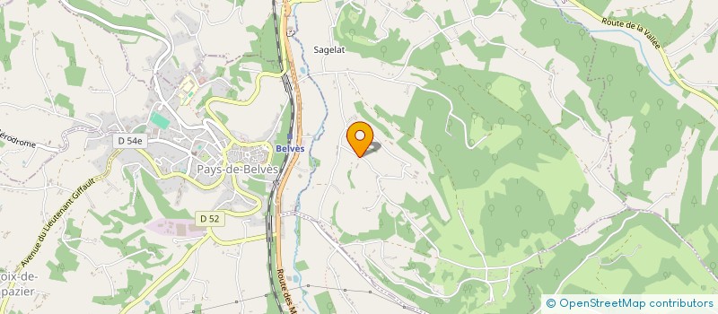 localisation de l'entreprise MONSIEUR NICOLAS PREVOT  SAGELAT