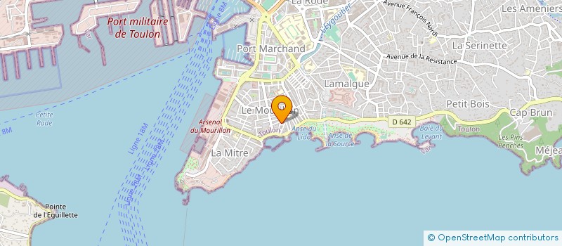 localisation de l'entreprise MONSIEUR NICOLAS PRONEUR à TOULON
