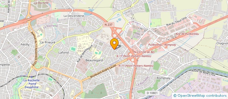 localisation de l'entreprise MONSIEUR NICOLAS PROUST  LA ROCHELLE