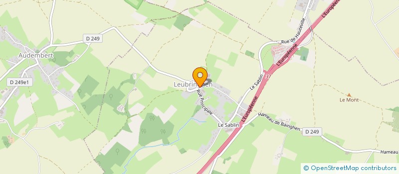 localisation de l'entreprise MONSIEUR NICOLAS PRUDHOMME  LEUBRINGHEN