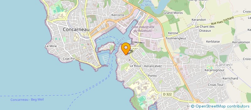 localisation de l'entreprise MONSIEUR NICOLAS PRUVOST à CONCARNEAU