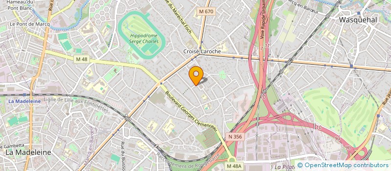 localisation de l'entreprise MONSIEUR NICOLAS PRUVOST à MARCQ-EN-BARŒUL