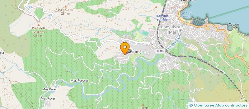 localisation de l'entreprise MONSIEUR NICOLAS PUIG  BANYULS-SUR-MER