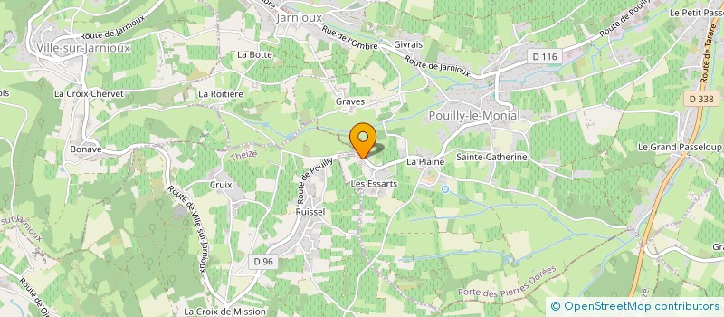 localisation de l'entreprise MONSIEUR NICOLAS QUAIREL à PORTE-DES-PIERRES-DOREES