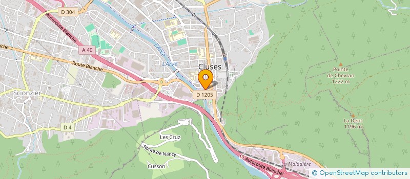 localisation de l'entreprise MONSIEUR NICOLAS QUELAIS  CLUSES