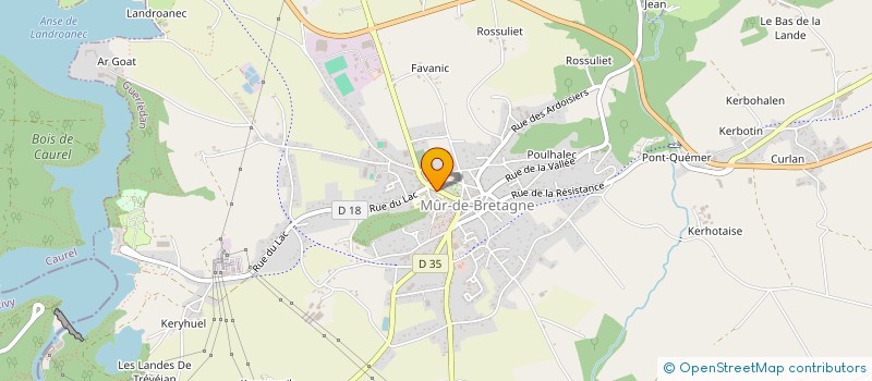 localisation de l'entreprise MONSIEUR NICOLAS QUEMARD  GUERLEDAN