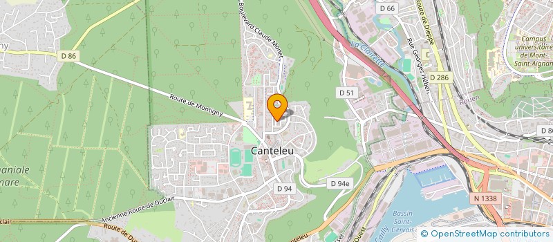 localisation de l'entreprise MONSIEUR NICOLAS QUERTIER  CANTELEU