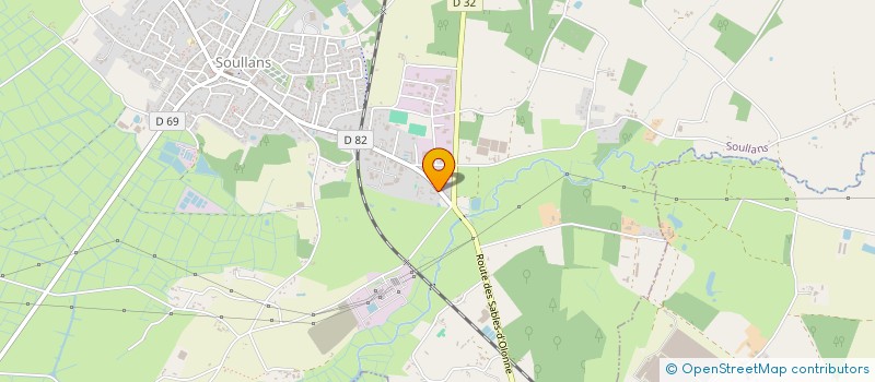 localisation de l'entreprise MONSIEUR NICOLAS RABILLER  SOULLANS