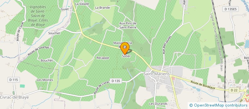 localisation de l'entreprise MONSIEUR NICOLAS RABOUTET  SAINT-MARIENS