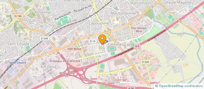 localisation de l'entreprise MONSIEUR NICOLAS RAINVILLE  NIMES