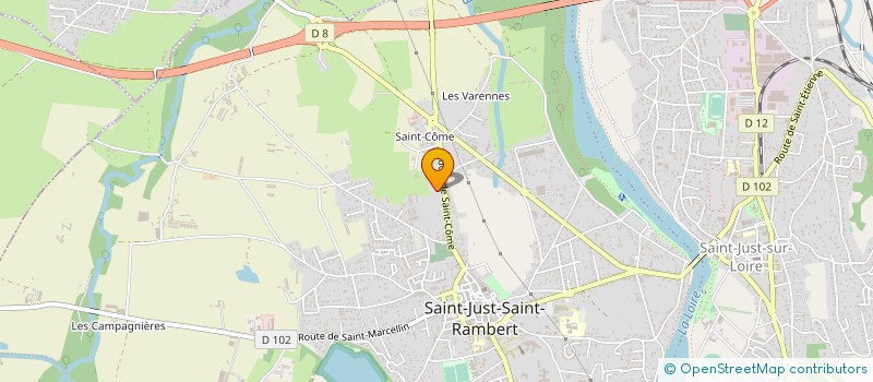localisation de l'entreprise MONSIEUR NICOLAS RAJOT  SAINT-JUST-SAINT-RAMBERT
