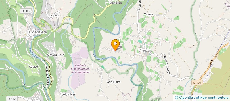 localisation de l'entreprise MONSIEUR NICOLAS RANC  VINEZAC