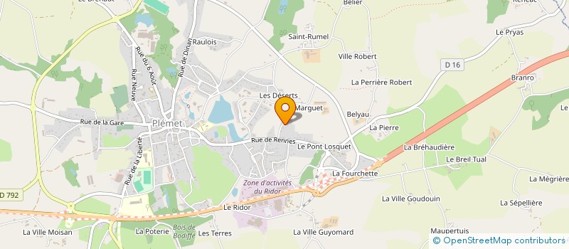 localisation de l'entreprise MONSIEUR NICOLAS RAULT à PLEMET
