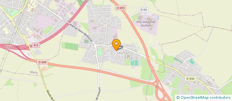 localisation de l'entreprise MONSIEUR NICOLAS RAVIER  SAULTAIN