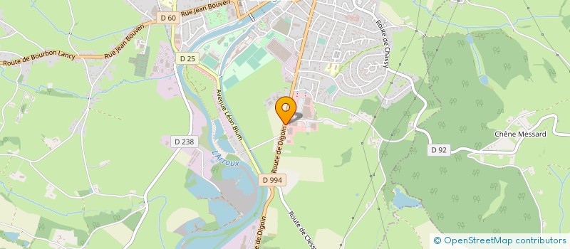 localisation de l'entreprise MONSIEUR NICOLAS RAYMOND  GUEUGNON