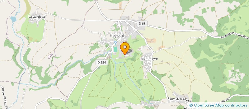 localisation de l'entreprise MONSIEUR NICOLAS RAYMOND  CEYSSAT