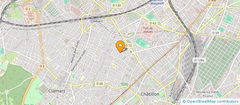 localisation de l'entreprise MONSIEUR NICOLAS REBOUX  CHATILLON