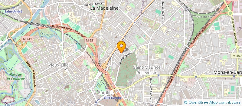 localisation de l'entreprise MONSIEUR NICOLAS REGNIER à LA MADELEINE