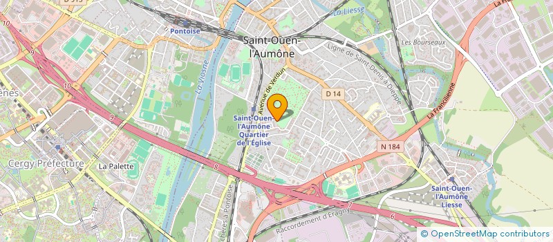 localisation de l'entreprise MONSIEUR NICOLAS REGUEIRA  ST OUEN L AUMONE