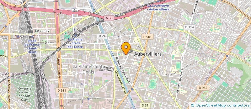 localisation de l'entreprise MONSIEUR NICOLAS REINHARD  AUBERVILLIERS