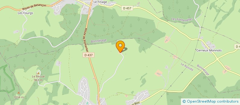 localisation de l'entreprise MONSIEUR NICOLAS RELANGE  LE RUSSEY