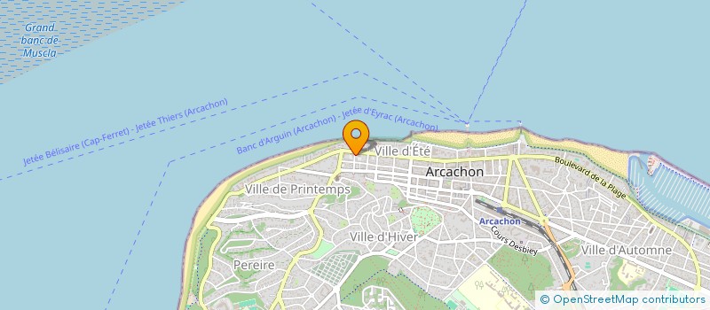 localisation de l'entreprise MONSIEUR NICOLAS RENARD  ARCACHON