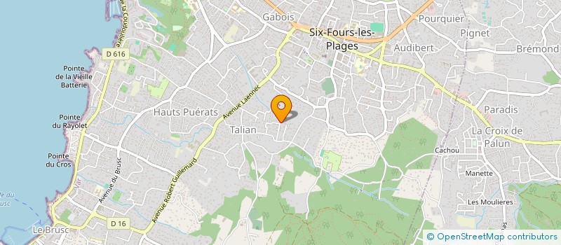 localisation de l'entreprise MONSIEUR NICOLAS RENNE à SIX-FOURS-LES-PLAGES