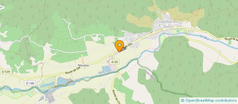 localisation de l'entreprise MONSIEUR NICOLAS REY  CHATILLON-EN-DIOIS