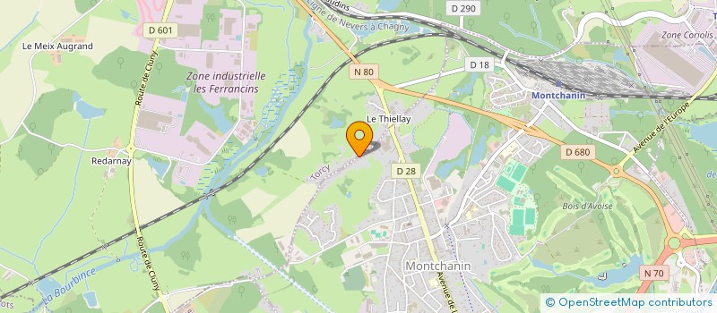 localisation de l'entreprise MONSIEUR NICOLAS REY  MONTCHANIN