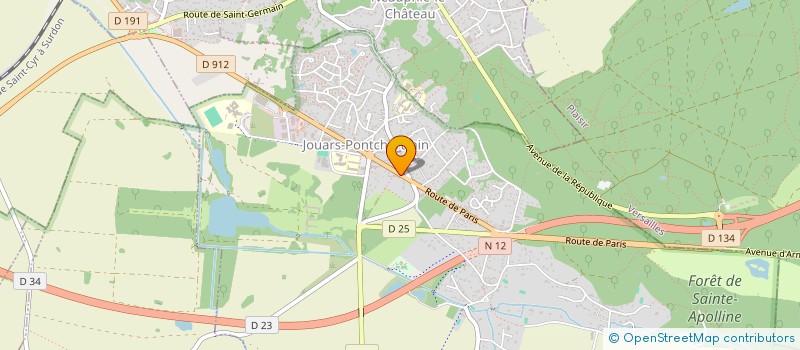 localisation de l'entreprise MONSIEUR NICOLAS RIBEIRO  JOUARS-PONTCHARTRAIN