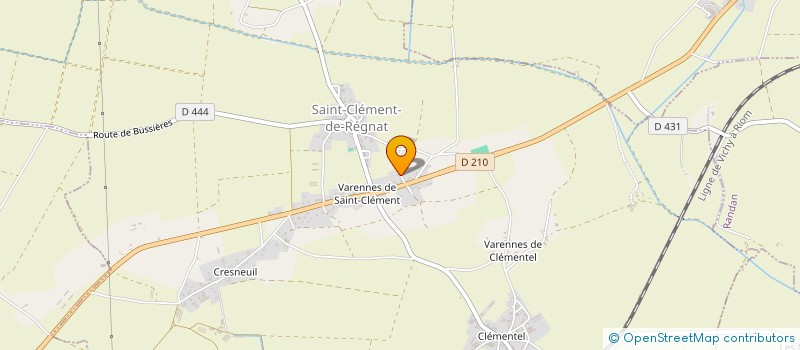 localisation de l'entreprise MONSIEUR NICOLAS RIBOULET  SAINT-CLEMENT-DE-REGNAT