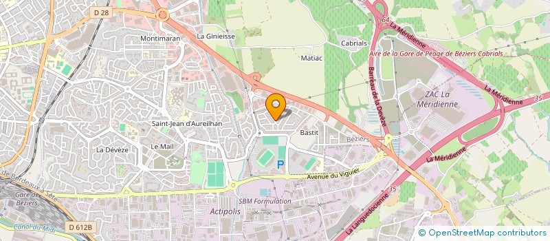 localisation de l'entreprise MONSIEUR NICOLAS RICARD à BEZIERS