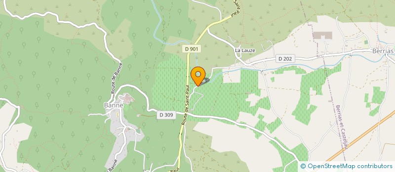 localisation de l'entreprise MONSIEUR NICOLAS RICHARD  BERRIAS-ET-CASTELJAU