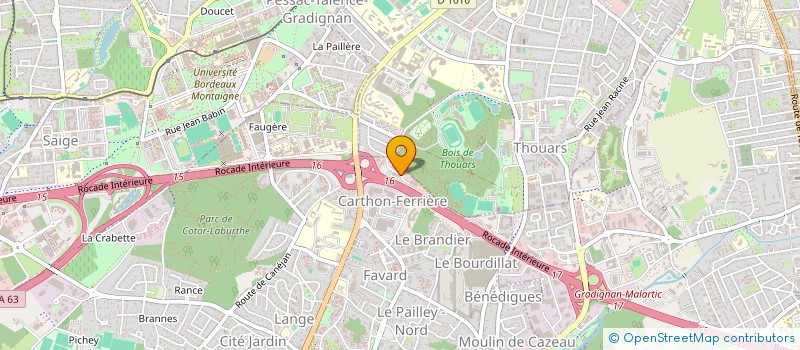 localisation de l'entreprise MONSIEUR NICOLAS RICHARD  GRADIGNAN