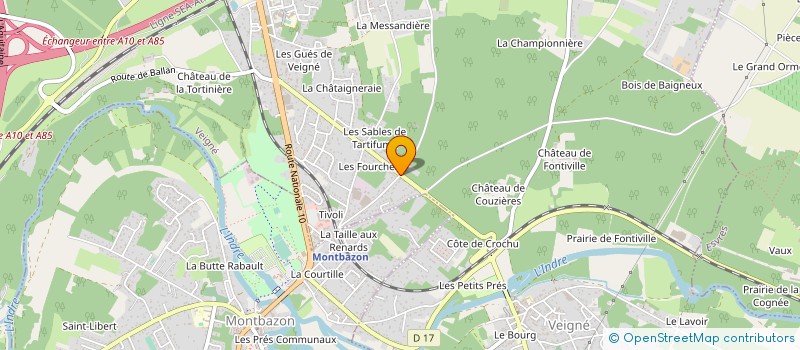 localisation de l'entreprise MONSIEUR NICOLAS RICHARD MONIER  VEIGNE