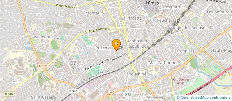 localisation de l'entreprise MONSIEUR NICOLAS RIEUTORD  CASTRIES