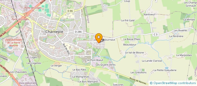 localisation de l'entreprise MONSIEUR NICOLAS RIO  CHANTEPIE