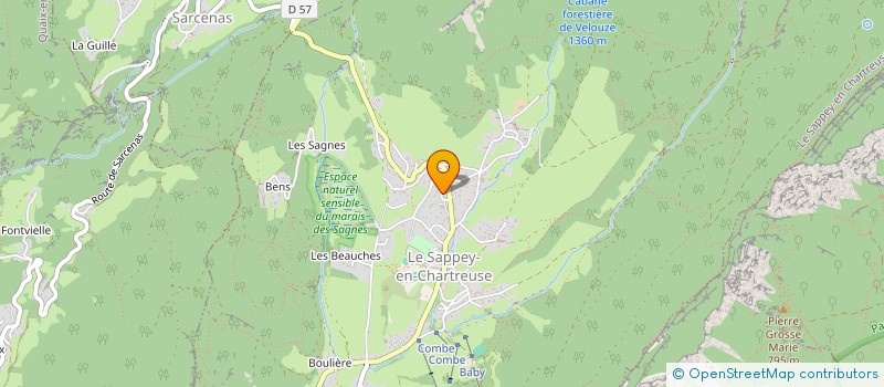 localisation de l'entreprise MONSIEUR NICOLAS RIOTORD  LE SAPPEY-EN-CHARTREUSE