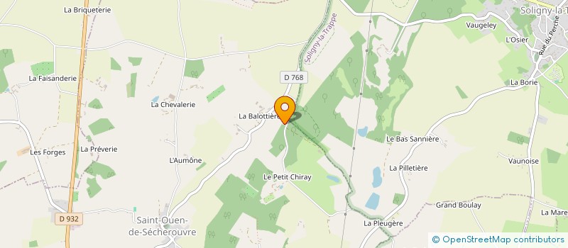 localisation de l'entreprise MONSIEUR NICOLAS RIPAULT à SAINT-OUEN-DE-SECHEROUVRE