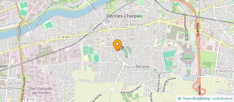 localisation de l'entreprise MONSIEUR NICOLAS RIVES  DECINES-CHARPIEU