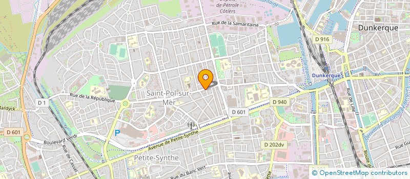 localisation de l'entreprise MONSIEUR NICOLAS RIVIERE à DUNKERQUE