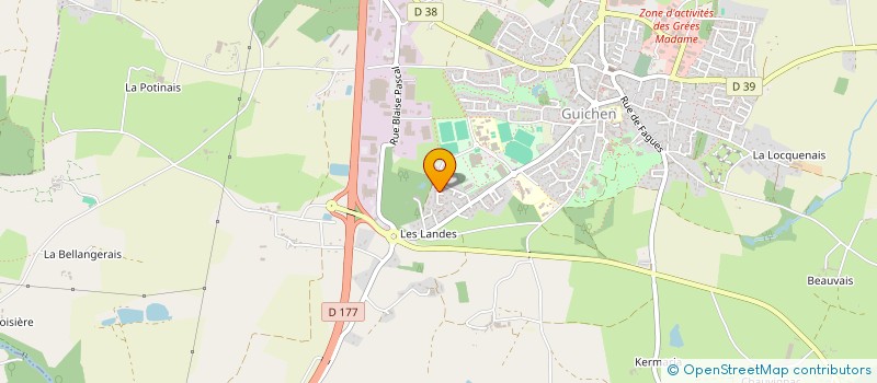 localisation de l'entreprise MONSIEUR NICOLAS RIVIERE  GUICHEN